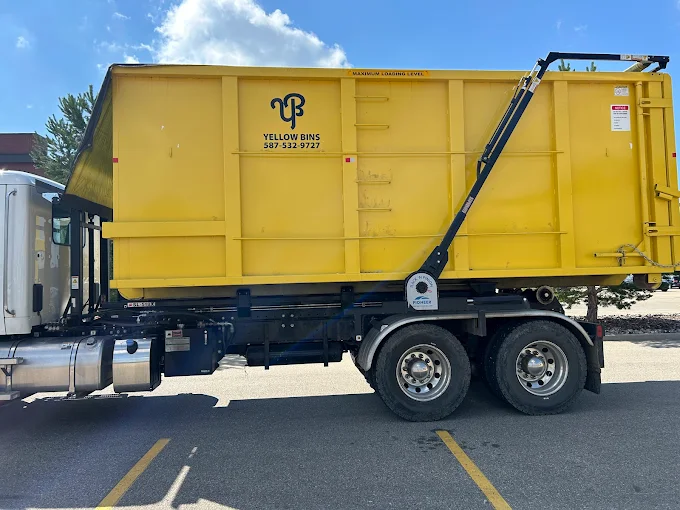 Yellow Bins in the field